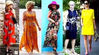 Стильные платья на лето 2021 для женщин за 50 | Шикарные летние образы 50+