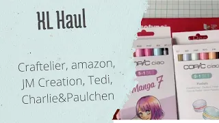 XL Haul -  Amazon, Craftelier, JM Creation, Tedi, Charlie&Paulchen