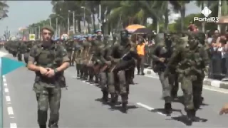 Desfile militar comemorativo ao 7 de setembro em Pindamonhangaba