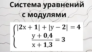 Система уравнений с модулями.