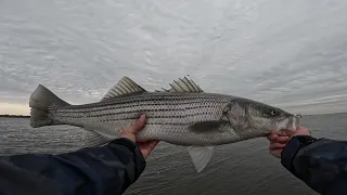 Early Spring Striped Bass Fishing With Bucktails