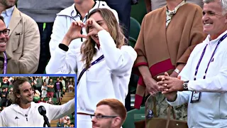 Watch 🔴 Stefanos Tsitsipas and girlfriend Paula Badosa sending love ❤️ to each other