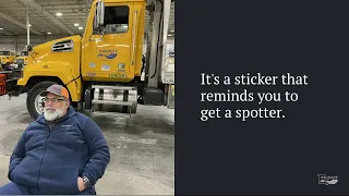 Spotter Safety Sticker