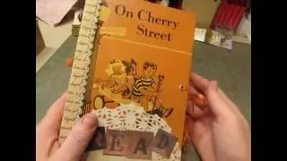 "On Cherry Street" Junk Journal- made from an old children's book cover