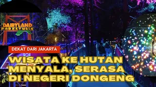 Wisata ke hutan menyala di Dairyland Forestwalk, serasa di negeri dongeng