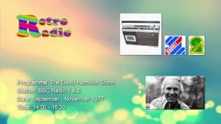 BBC Radio 1 & 2 - David Hamilton Show - 1977