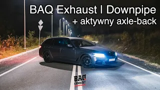 BMW G30 530i | B48 Sound | Downpipe with 100 Euro 6 + Axle-Back | Nowy układ wydechowy Baq Exhaust
