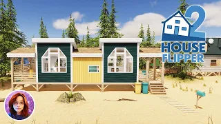 House Flipper 2 | Tiny House by the beach 🏠⛱️ |  Stop Motion Build | Sandbox mode