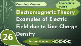 Examples of Electric field due to line charge density, #ElectricField, #LineChargeDensity, #Problems