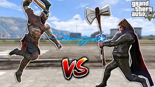 GTA 5 - KRATOS VS THOR | EPIC BATTLE!