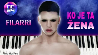 Filarri - Ko Je Ta Žena | Piano Cover | Pesma za Evroviziju 2024 | Serbia 🇷🇸 Eurovision 2024