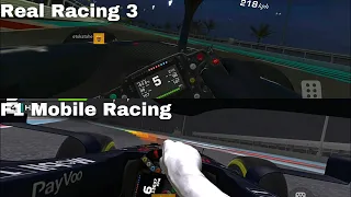 Cockpit Comparison Real Racing 3 VS F1 Mobile Racing!