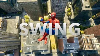 Marvel’s Spider-Man 2 swinging to music (SWING)