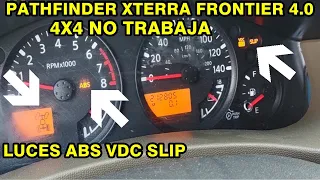 nissan xterra pathfinder frontier 4.0 4x4 not working ABS VDC SLIP