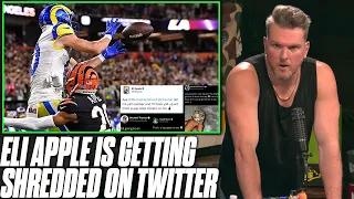 Eli Apple Is Getting SHREDDED On Twitter By Both Fans & Players | Pat McAfee Reacts