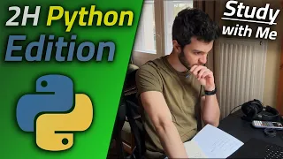 2-Hour Study with Me 💻 || Deep Work #1: Building a python project 🐍
