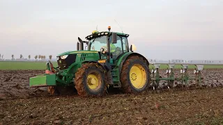 Ploughing w/ John Deere 6215R & 5 furrow Aerts Rapide | Ploegen | Pflügen