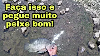 Um jeito fácil de pegar grandes peixes com material Ultra Leve! Pescaria.