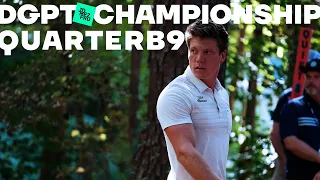 2021 Disc Golf Pro Tour Championship | QUARTERB9 LEAD | Dickerson, Freeman, Gibson, Aderhold | Jomez