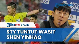 Shin Tae-yong Geram! Minta Wasit Shen Yinhao Dipensiunkan seusai 'Drama' VAR Indonesia vs Uzbekistan