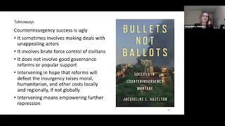 Bullets Not Ballots: Success in Counterinsurgency Warfare