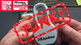 (1285) Master Lock 930XKADLH RAKED Open! (JUNK!)