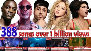 All 388 songs with over 1 billion views - Oct. 2023 №33