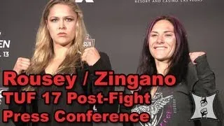 TUF 17 Finale Post-Fight Press Conference: Gastelum, Zingano, Rousey (HD / complete + unedited)