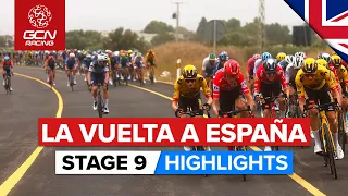 Crosswind Chaos And A Savage Finale! | Vuelta A España 2023 Highlights - Stage 9
