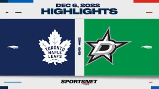 NHL Highlights | Maple Leafs vs. Stars - December 6, 2022