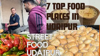 Top 7 food in Udaipur | Street food tour in Udaipur | Udaipur famous street food | food vlog Udaipur