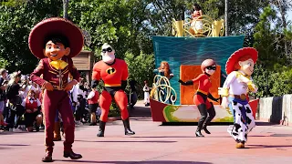 Disney Adventure Friends Cavalcade at Magic Kingdom - First Day, 4 Angles - Nearly 30 Characters