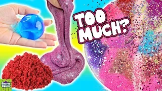 Mixing WAY Too Much Stuff Into Slime! Crushing Giant Orbeez! Doctor Squish