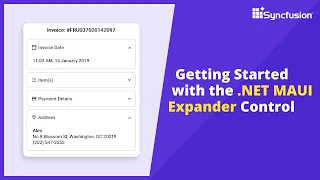 Getting Started with the .NET MAUI Expander Control