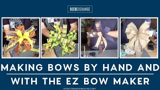 Making Bows By Hand and with the EZ Bow Maker | DecoExchange Live Replay