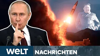 PUTIN SPRICHT ERSTMALS VON "KRIEG" - Nordkorea liefert Wagner-Gruppe wohl Waffen | WELT STREAM