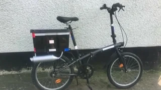 Sports exhaust fitted to B TWIN hoptown 300 folding bike during lock down boredom.