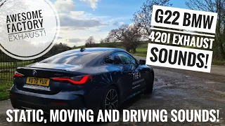 2021 BMW 420i (G22) Stock Exhaust Sounds + Inside and Outside Driving Sounds!