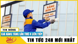 Chiều 11/11 Giá xăng đồng loạt tăng hơn 1.000 đồng/lít, RON-95 III là 23.867 đồng/lít | TV24h