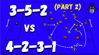 Playing with the 3-5-2 vs a 4-2-3-1 | PART 2