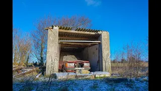 Mercedes-Benz left at the Abandoned small House