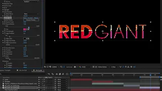 Using the Red Giant Universe text tools to achieve unique effects