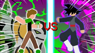 BEN 10-OMNIVERSE VS GOKU BLACK |Tempo 1| |episódio 8|(STICK NODES PRO)#ben10#animations