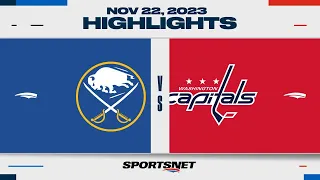 NHL Highlights | Sabres vs. Capitals - November 22, 2023