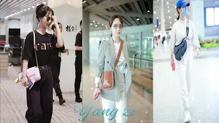 Yang zi most unique and simple styles for airport || Chinese actress ||