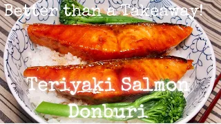 Teriyaki Salmon Donburi/Rice Bowl recipe | Better than your Takeaway | Kurumicooks Japanese cooking