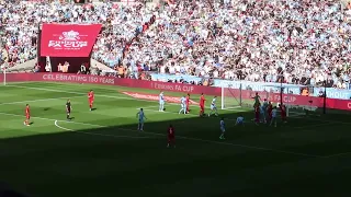Ibrahima Konate GOAL!  Liverpool 3-2 Man City FA Cup Semi-Final Wembley