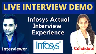 Infosys: Live Mock Interview Demo | Infosys actual interview experience | live interview