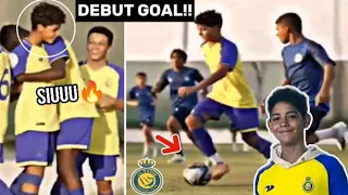 Cristiano Ronaldo jr Debut Goal for Alnassr Youth Academy!!💙😆⚽