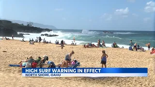 Hundreds of preventative measures, 4 rescues made as High Surf pounds Oahu’s North Shore